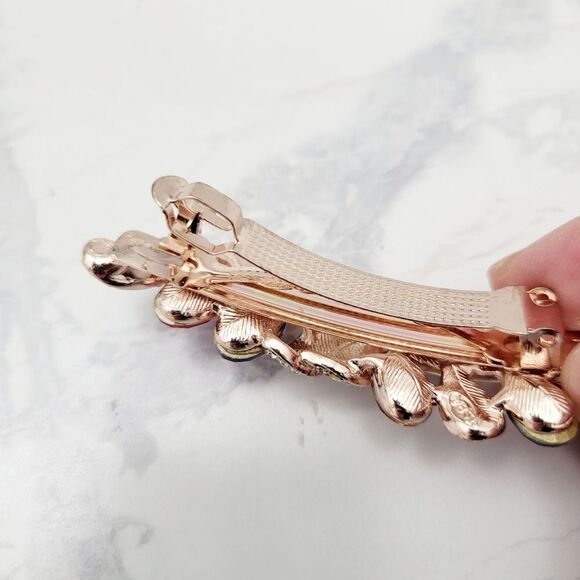 2/$20 Brand New Fashion Gold Colour Rhinestone Hair Clip #A - Picture 8 of 8